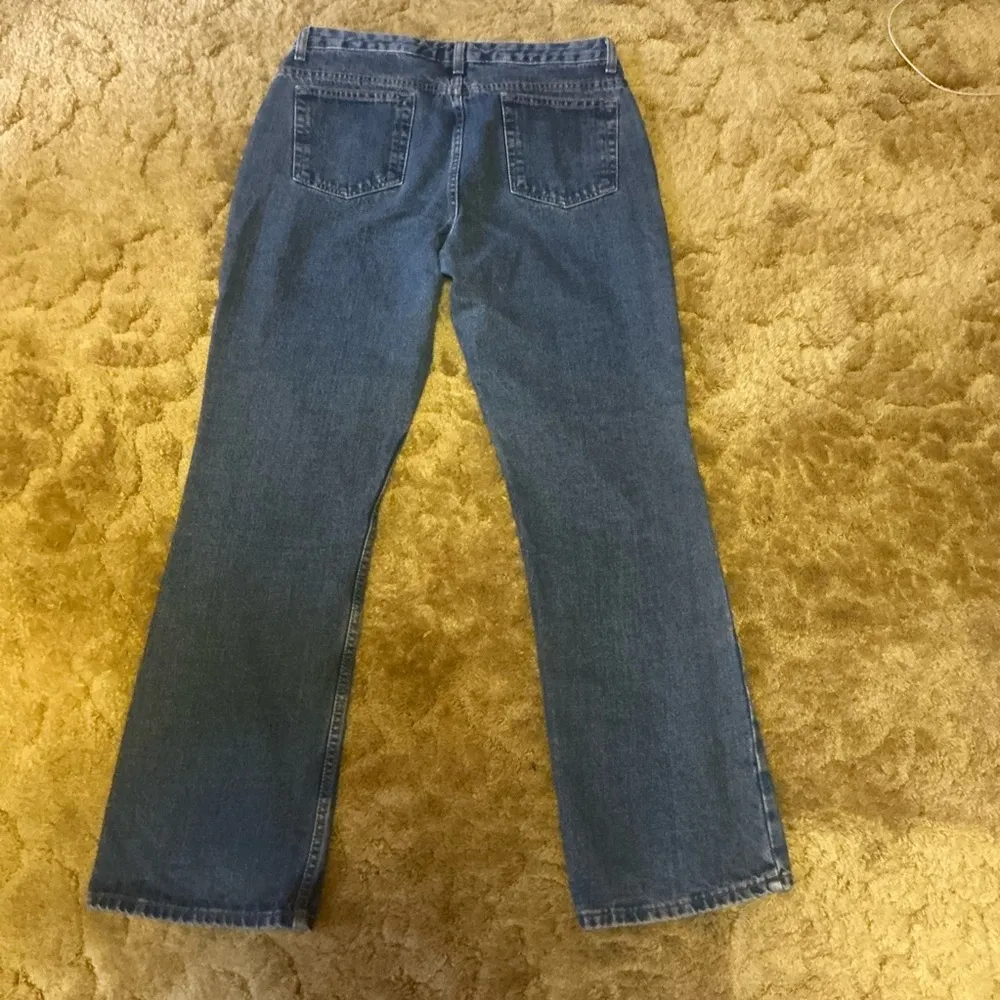 Vintage Y2K London High Rise Straight Leg Jeans | 90s Blue Denim Size 14 - Image 11