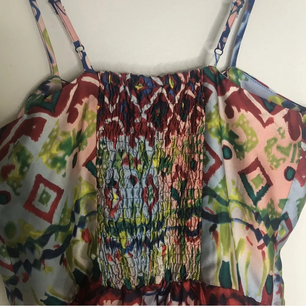 DAYTRIP BUCKLE Bold Print Zip Front Mini Dress Pockets F9 - Image 5