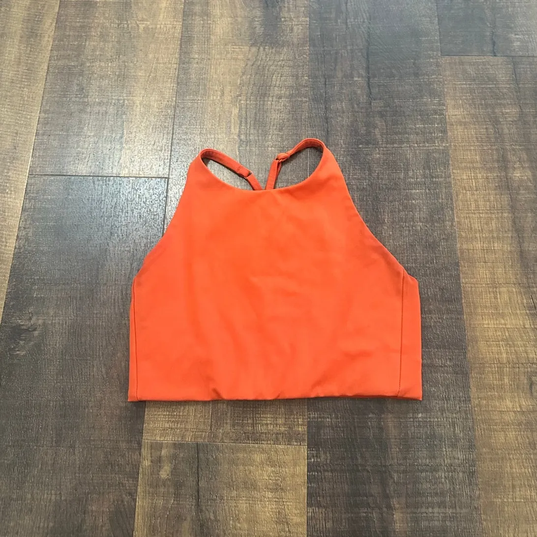 Girlfriend Collective Topanga Bra Orange Size Small - Image 2