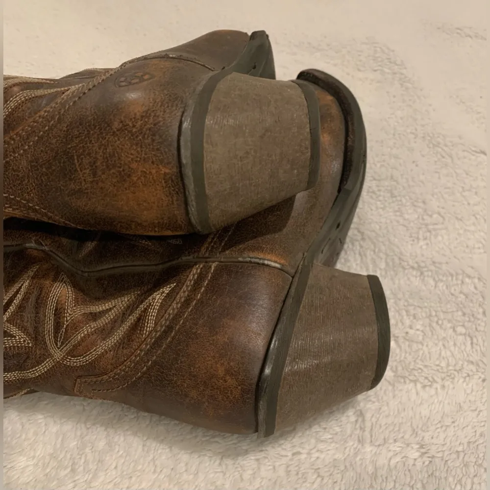 Women’s Sheridan Western Boots Leather Vintage Bomber Cowboy - Size 5.5 - Image 7