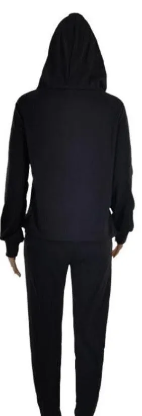 Women’s Fall Jogger Set 2 Piece Black Size XL - Image 3
