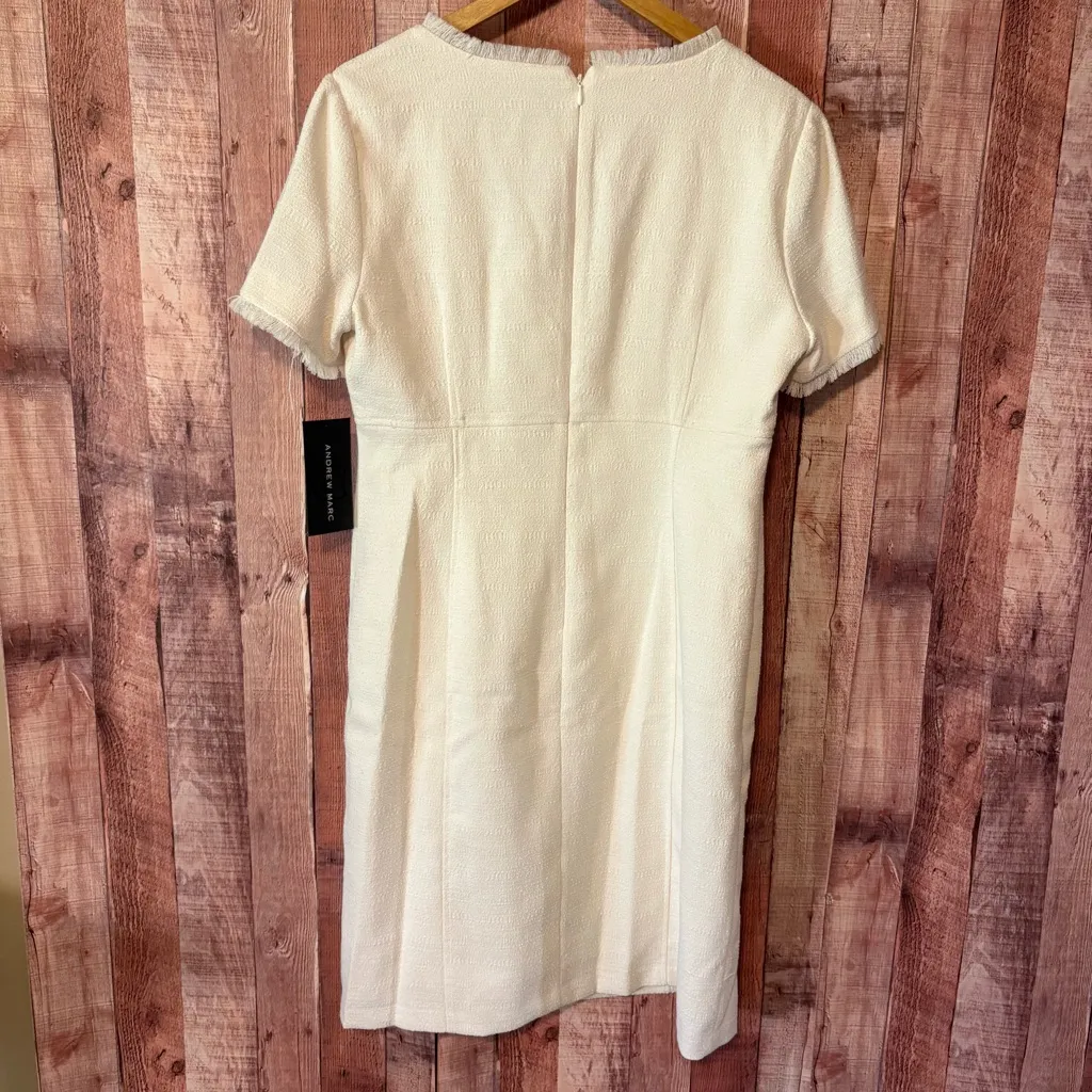 Andrew Marc Cream Dress‎ Size 12 - Image 2