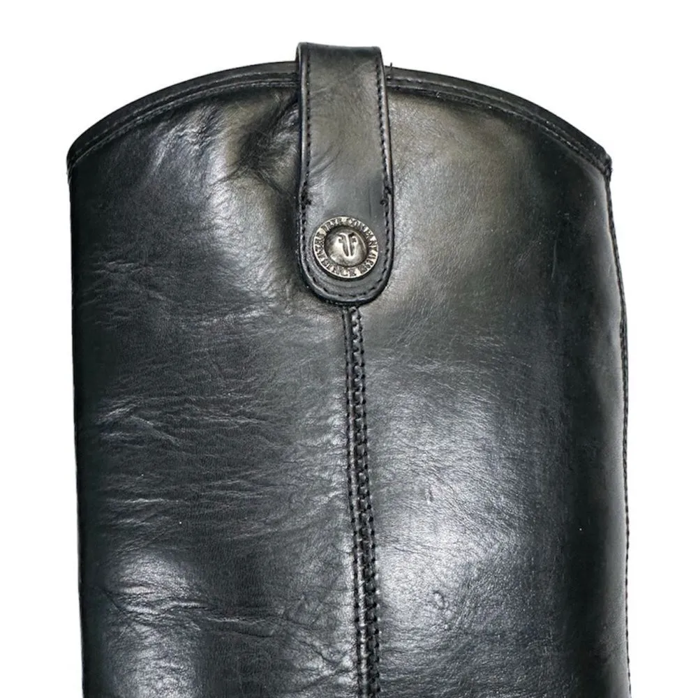 Frye Melissa Button Leather Riding Slip On Mid Calf Boots 77167 Women’s Size 6 - Image 6