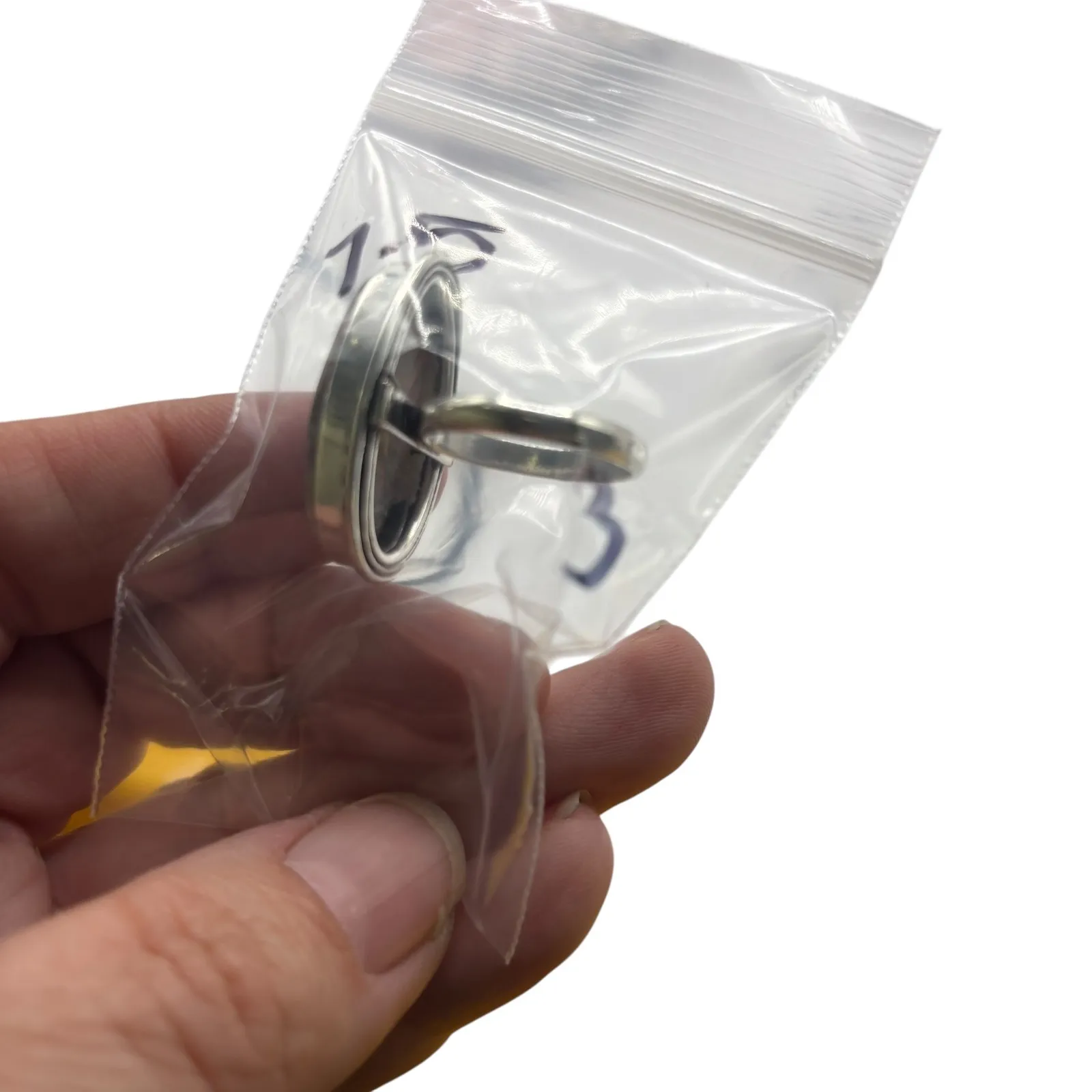 Oval Pink Stone Sterling Silver Ring 925 Boho Statement Gemstone Size 7.5 - Image 7