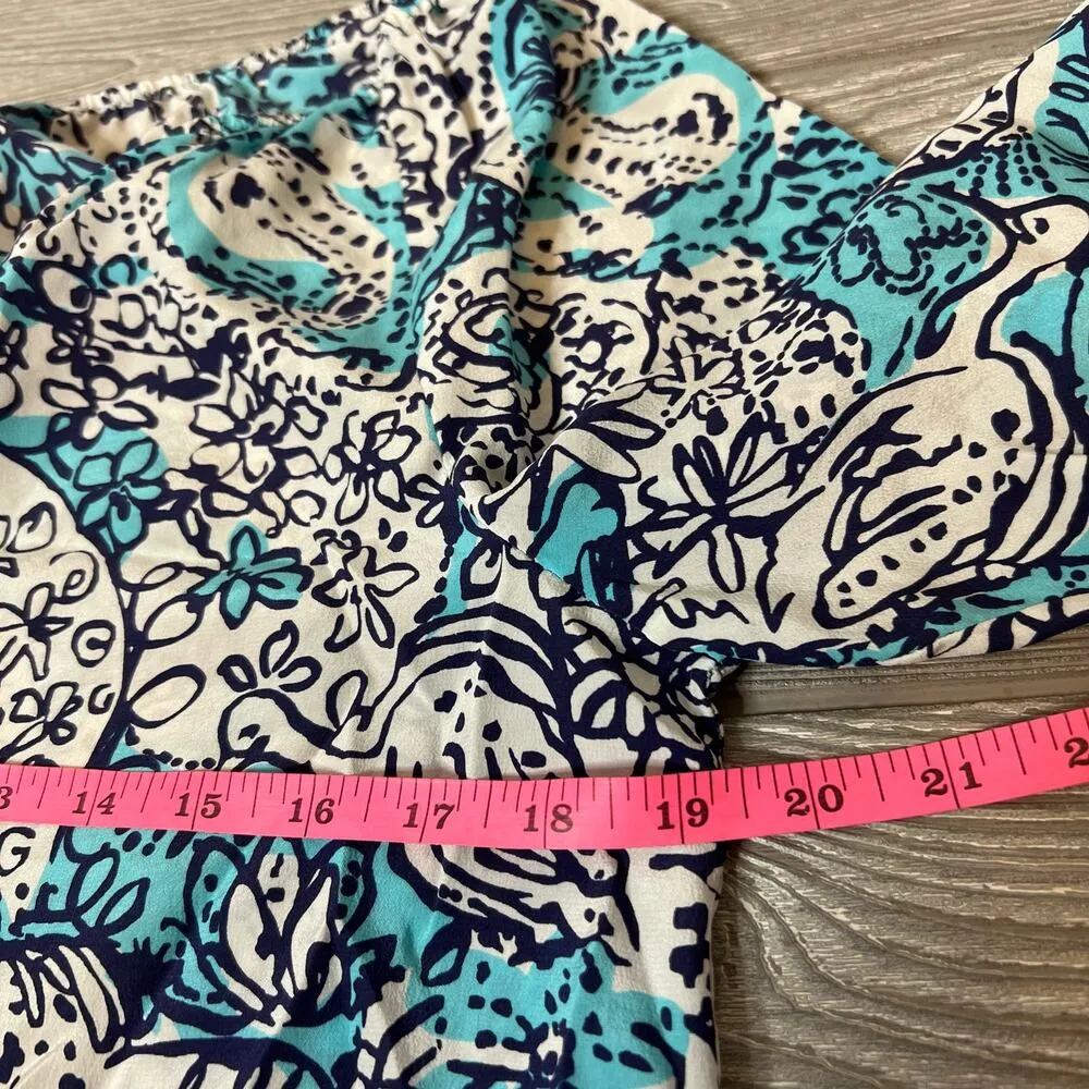 Lilly Pulitzer sarabeth silk top hippy hippy shake - Image 10