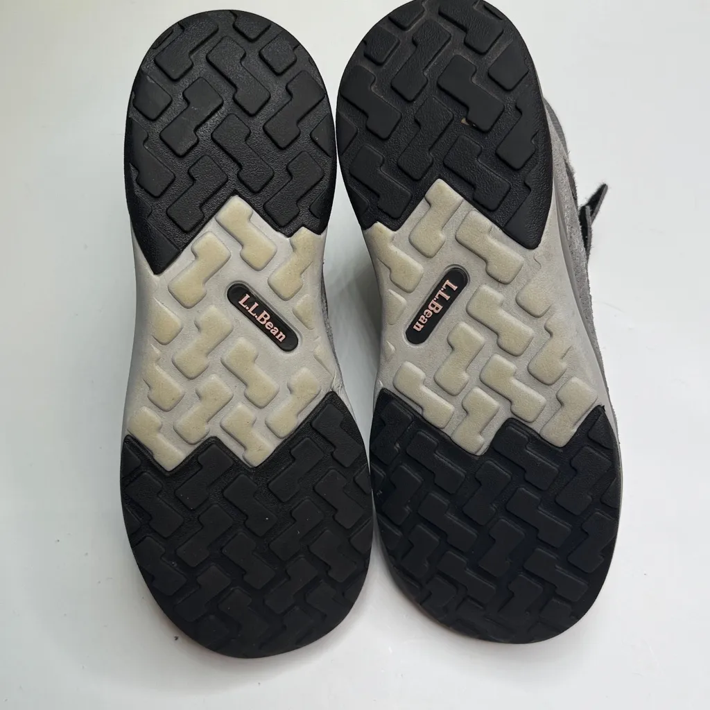 L.L.Bean Women’s Gray Leather Hiking Boots Insulated Waterproof S - Image 6