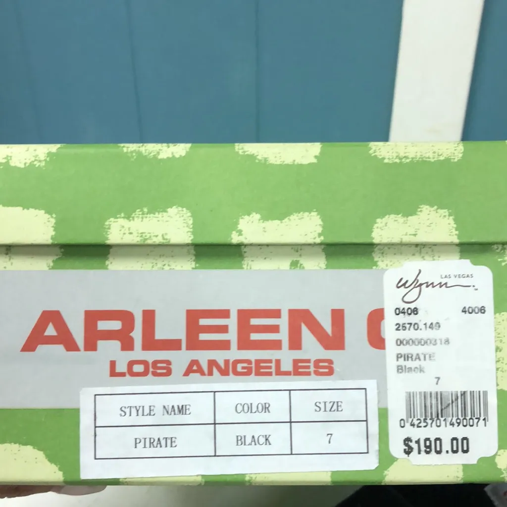 Women’s Arleen C PIRATE bling Clogs skull crossbones Suede Leather & Wood size 7 Black - Image 3