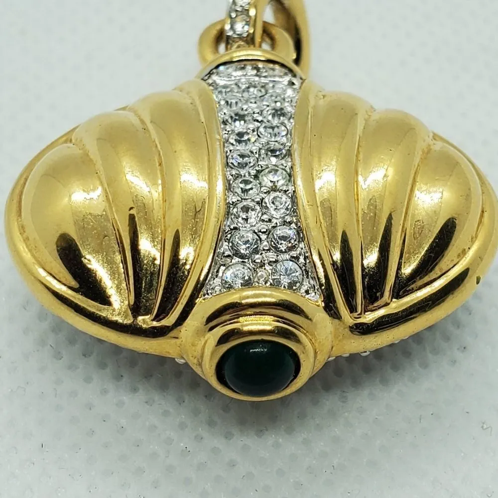 Pink, Silver, Gold, & Green Pendant Pink - Image 5