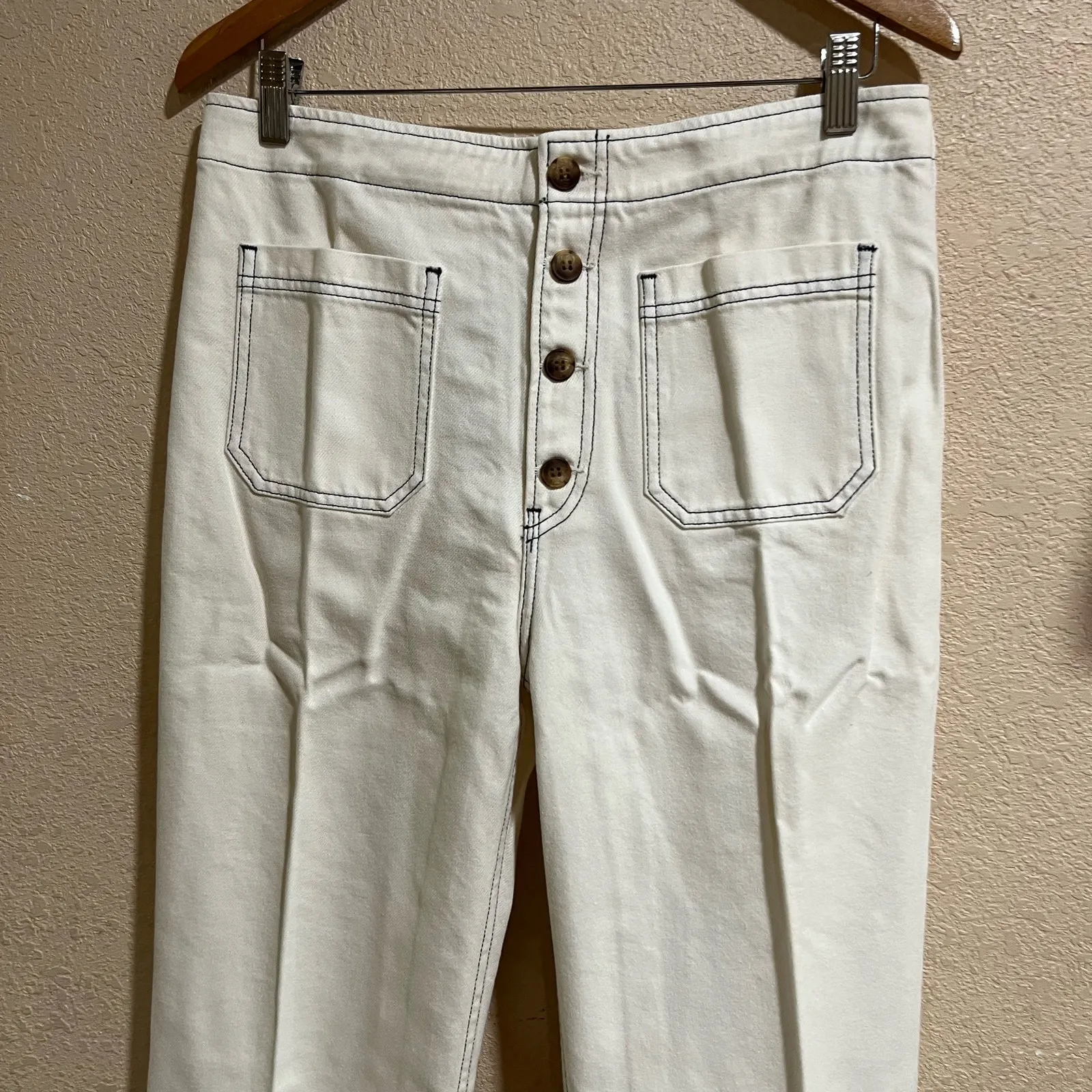 NWT Reformation Eloise High rise wide leg jeans 31 - Image 2