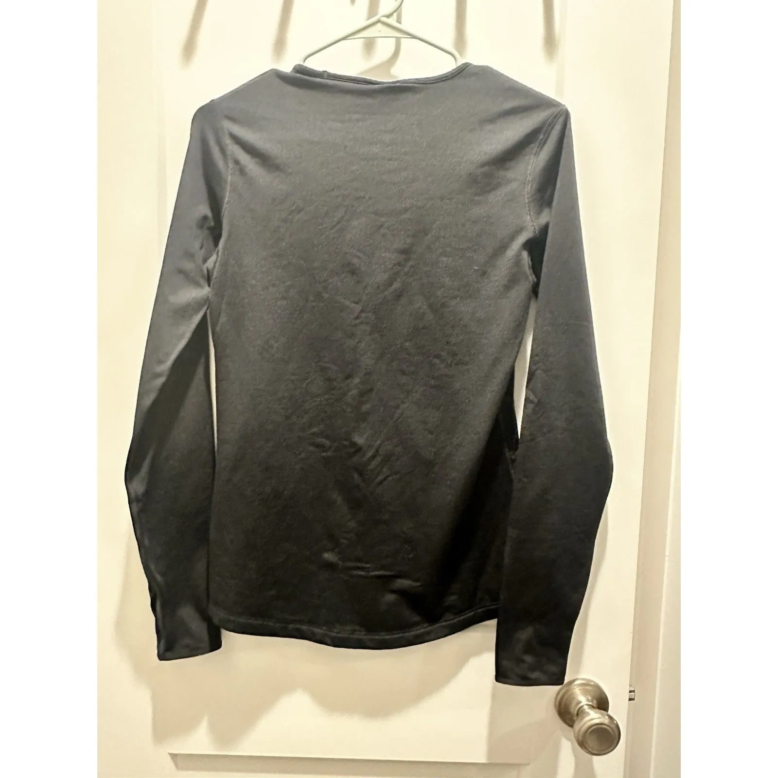 NIKE PRO Women's L Black Long Sleeve Athletic Dri-Fit Running Shirt Top Box C - Image 3