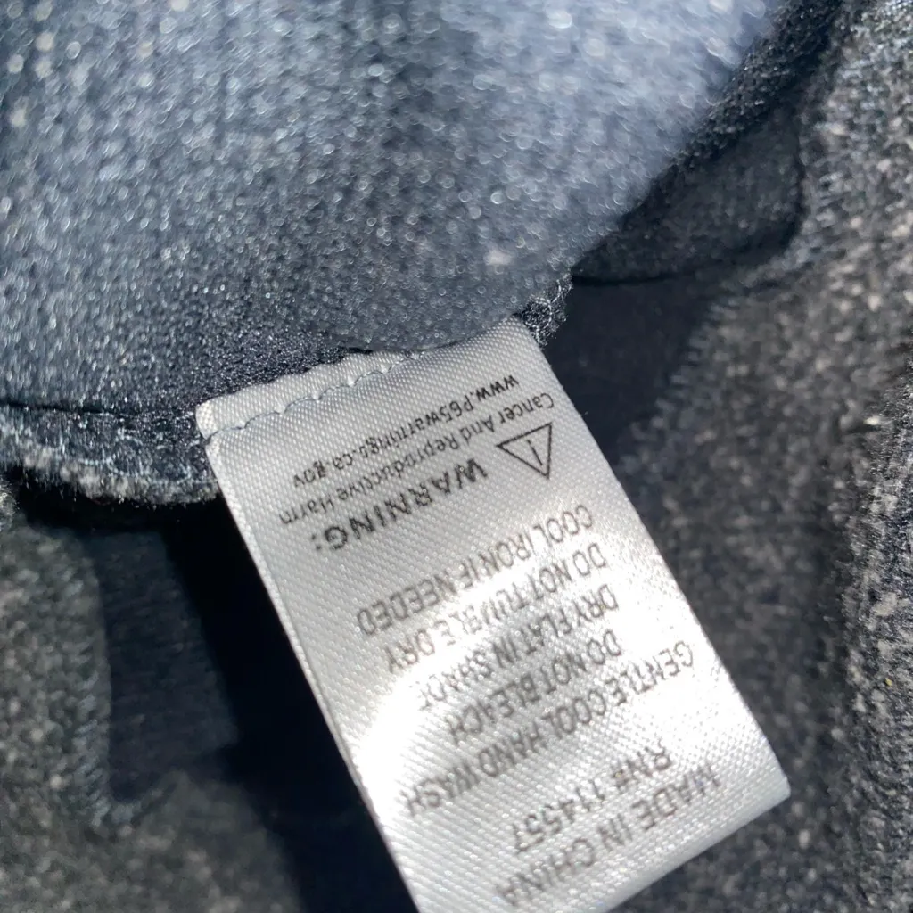 THML Gray Fringe Racing Stripes Sweater M - Image 10