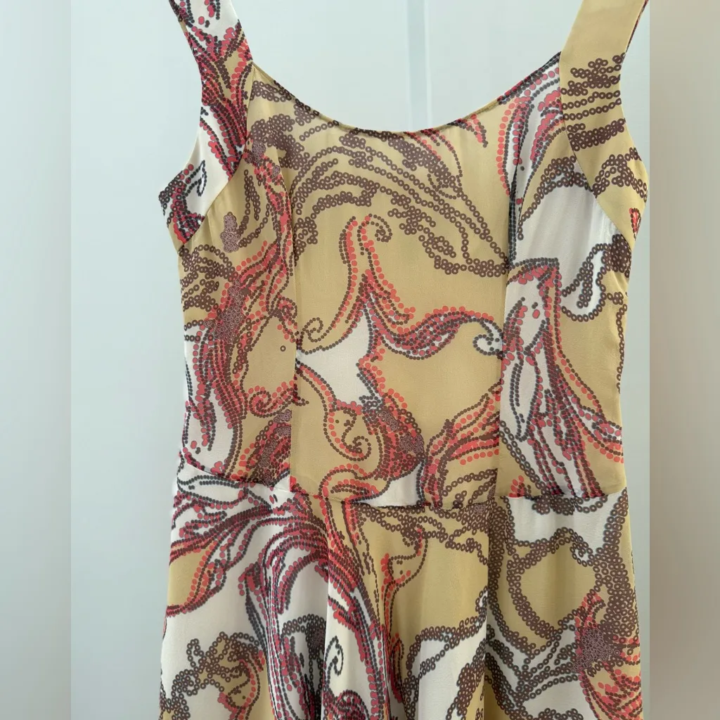 LUCA LUCA Multicolor Print 100% Silk Sleeveless A - Image 3
