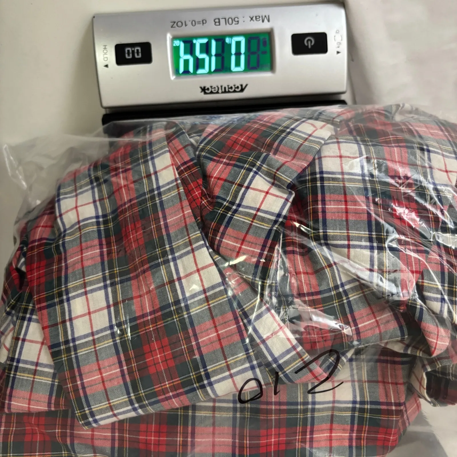 VTG Red Plaid Maxi Skirt Set Holiday Country Core Cotton Long Sleeve Buttons 10 - Image 9