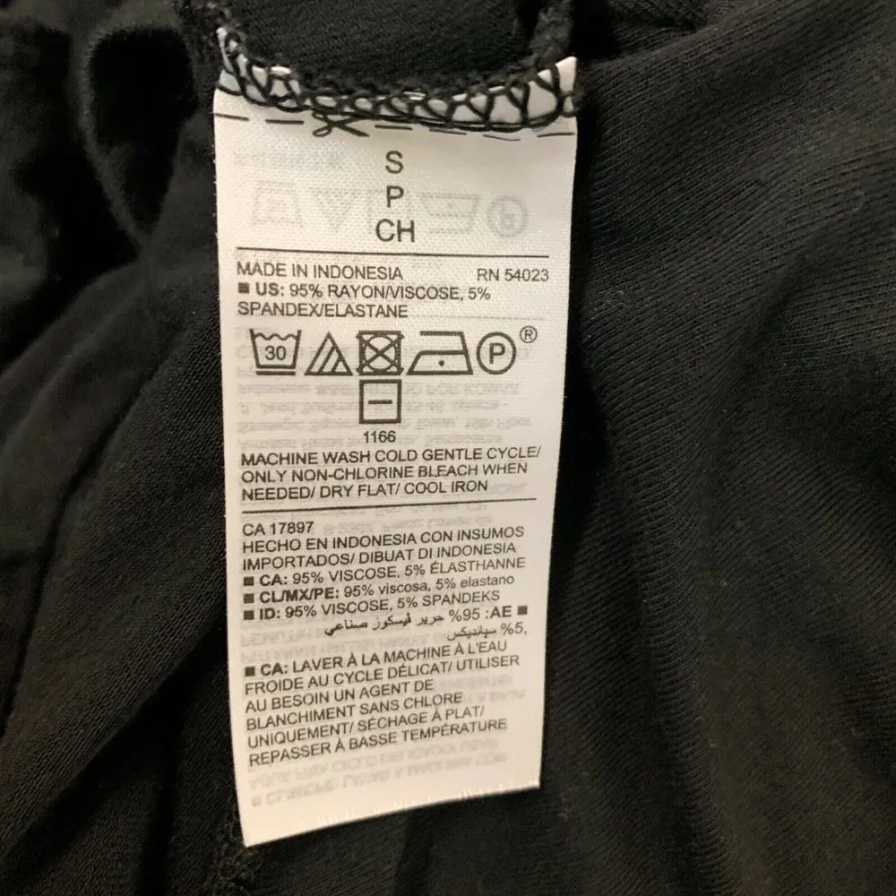 Old Navy Black Solid Sleeveless Tank Stretch Dress - Image 4