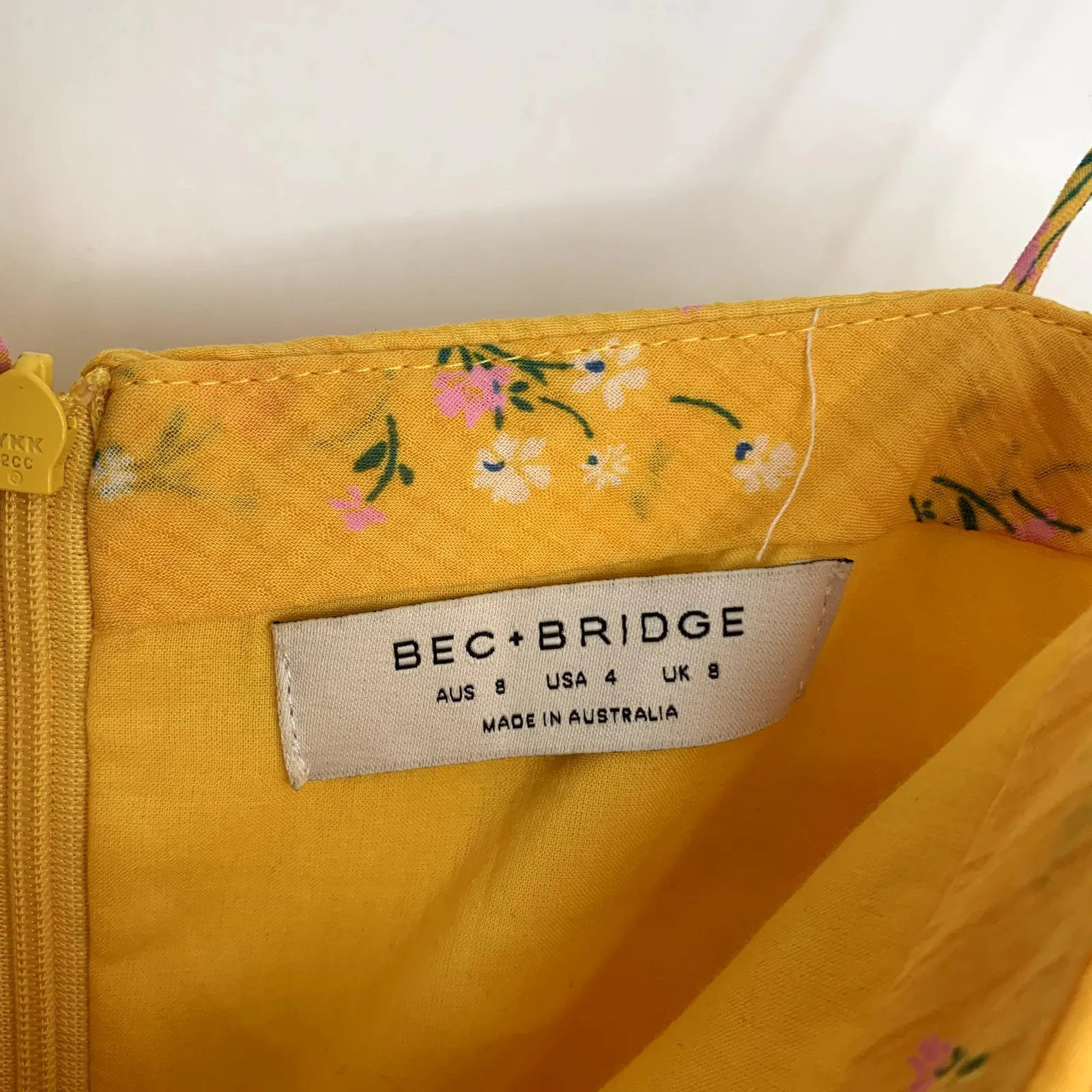 BEC + BRIDGE Marigold Fields Mini Floral Ruched Dress Womens US 4 - Image 9