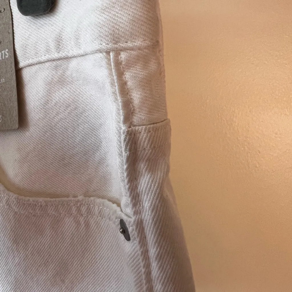 Madewell Relaxed White Denim Women’s NWT‎ Jean Shorts Size 30 - Image 8