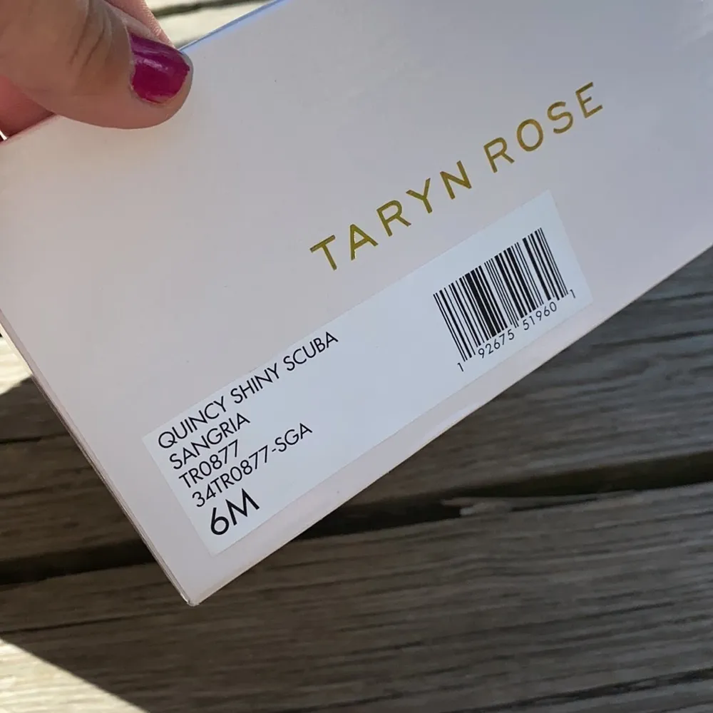 Taryn Rose espadrilles Quincy Shiny Scuba Sangria red  NEW‎ in box 6 - Image 6