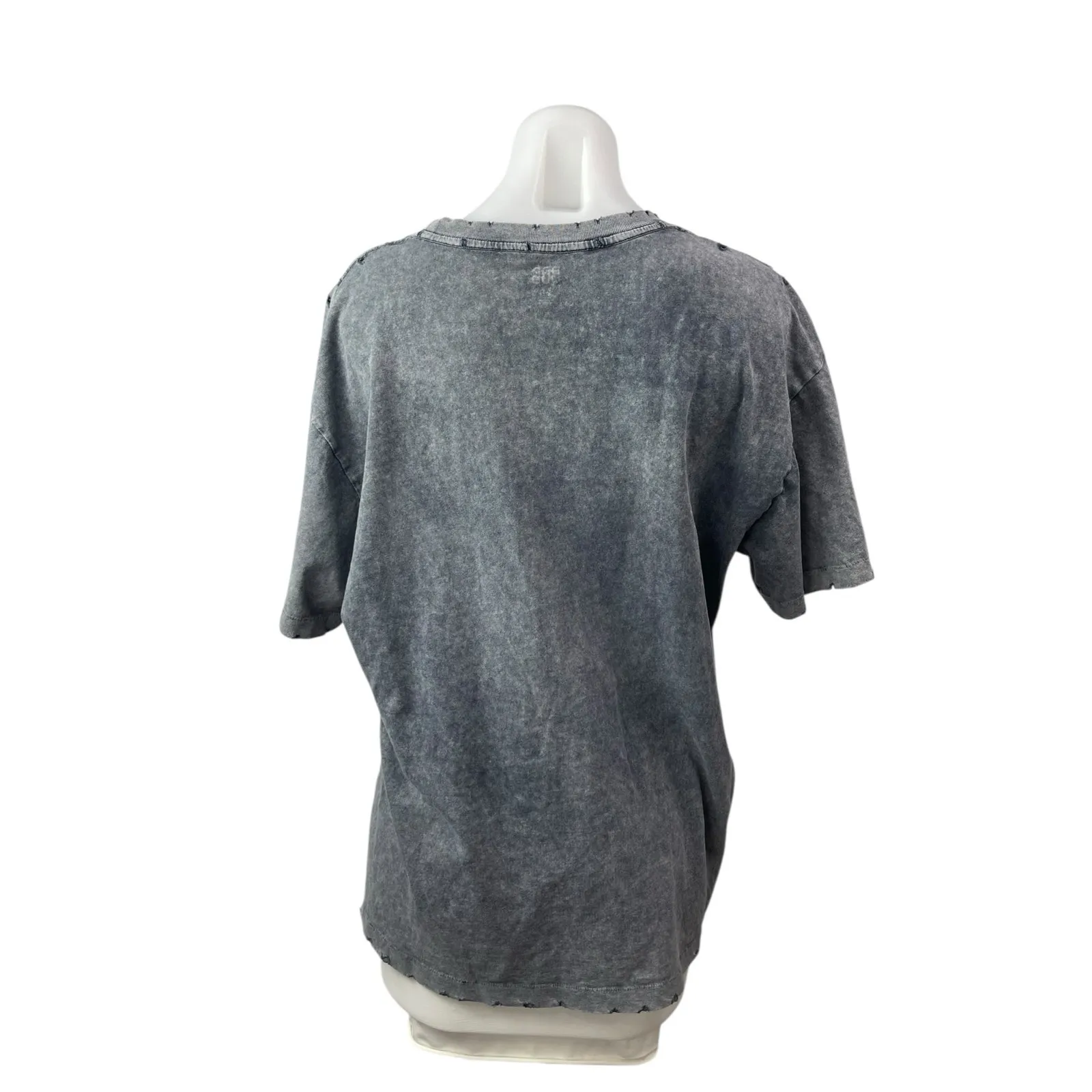 Urban Outfitters BDG Women's Gray Washed Pocket Short Sleeve T Shirt Tee Top L - Image 3
