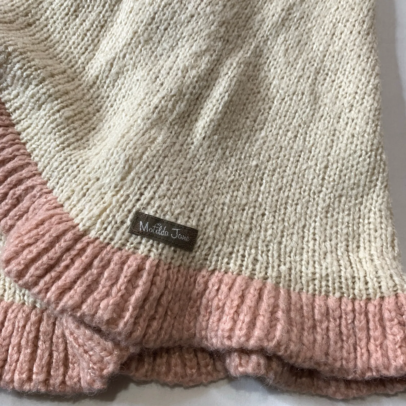 MATILDA JANE Just Imagine Jacie Womens Knit Winter Ruffled cardigan Size Small - Image 6