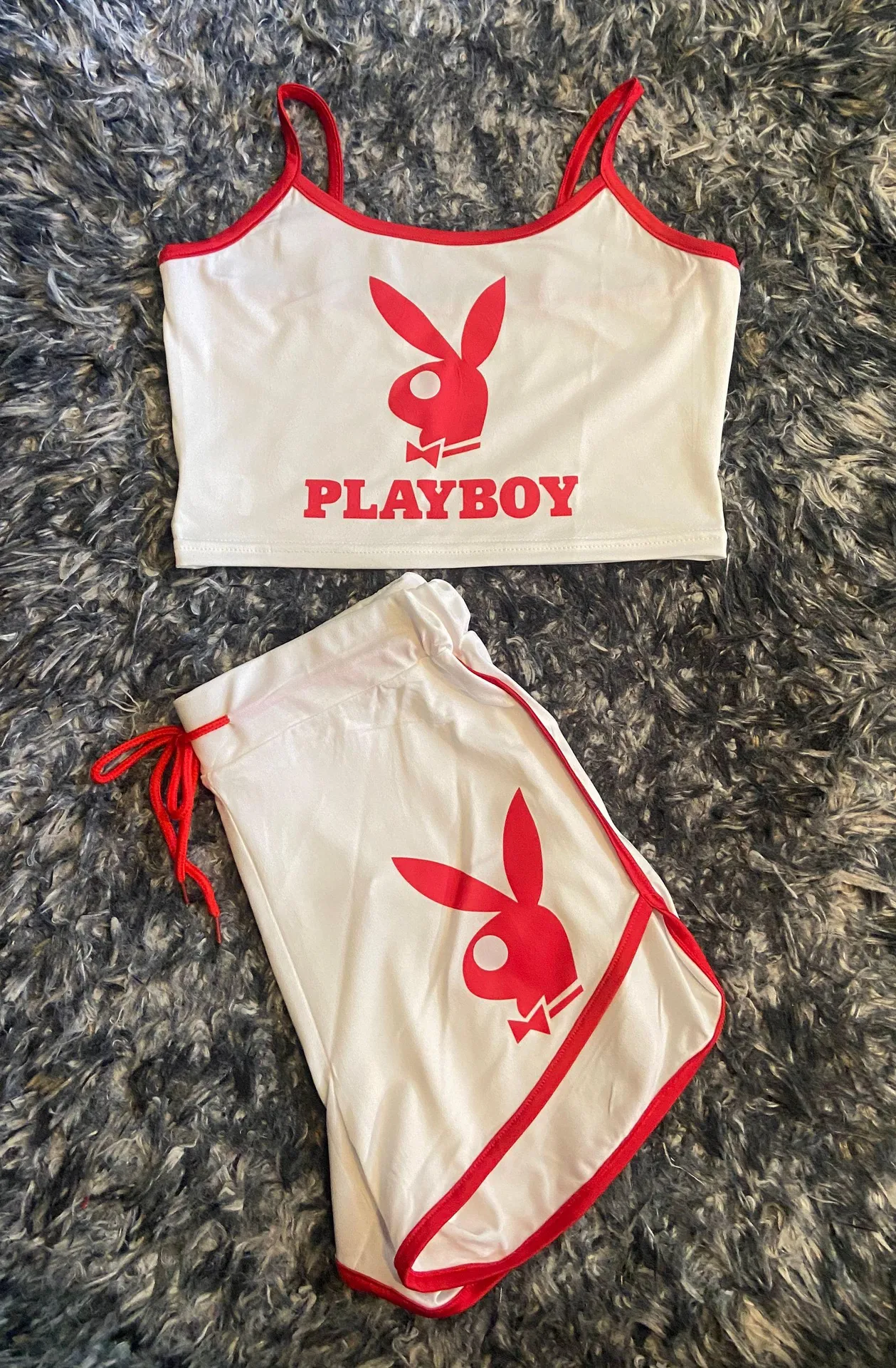 Cute & Sexy Two Piece Set White Size M - Image 3