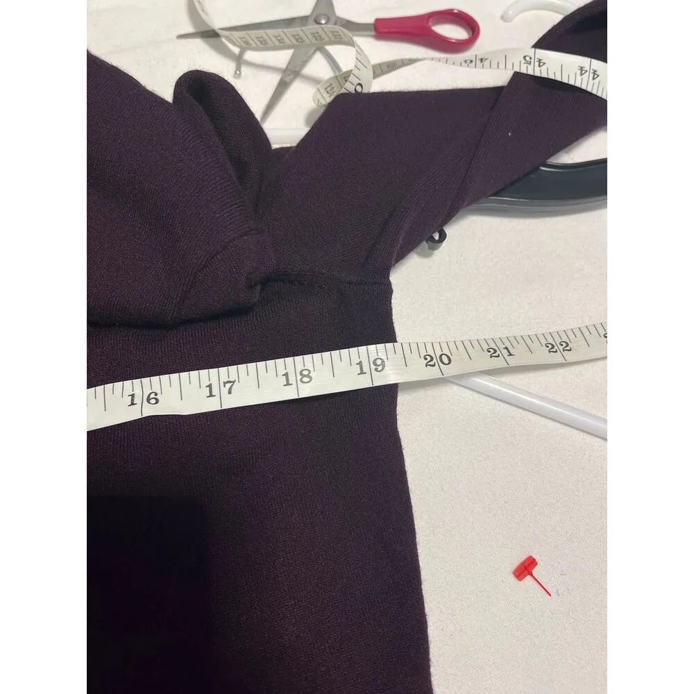 HOBBS LONDON Purple Magenta Macie Color-Block Sweater Dress US size 14 - Image 4