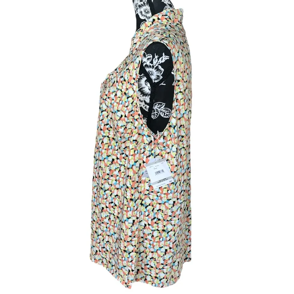 Kasper  Abstract Tie Front Blouse - Image 4