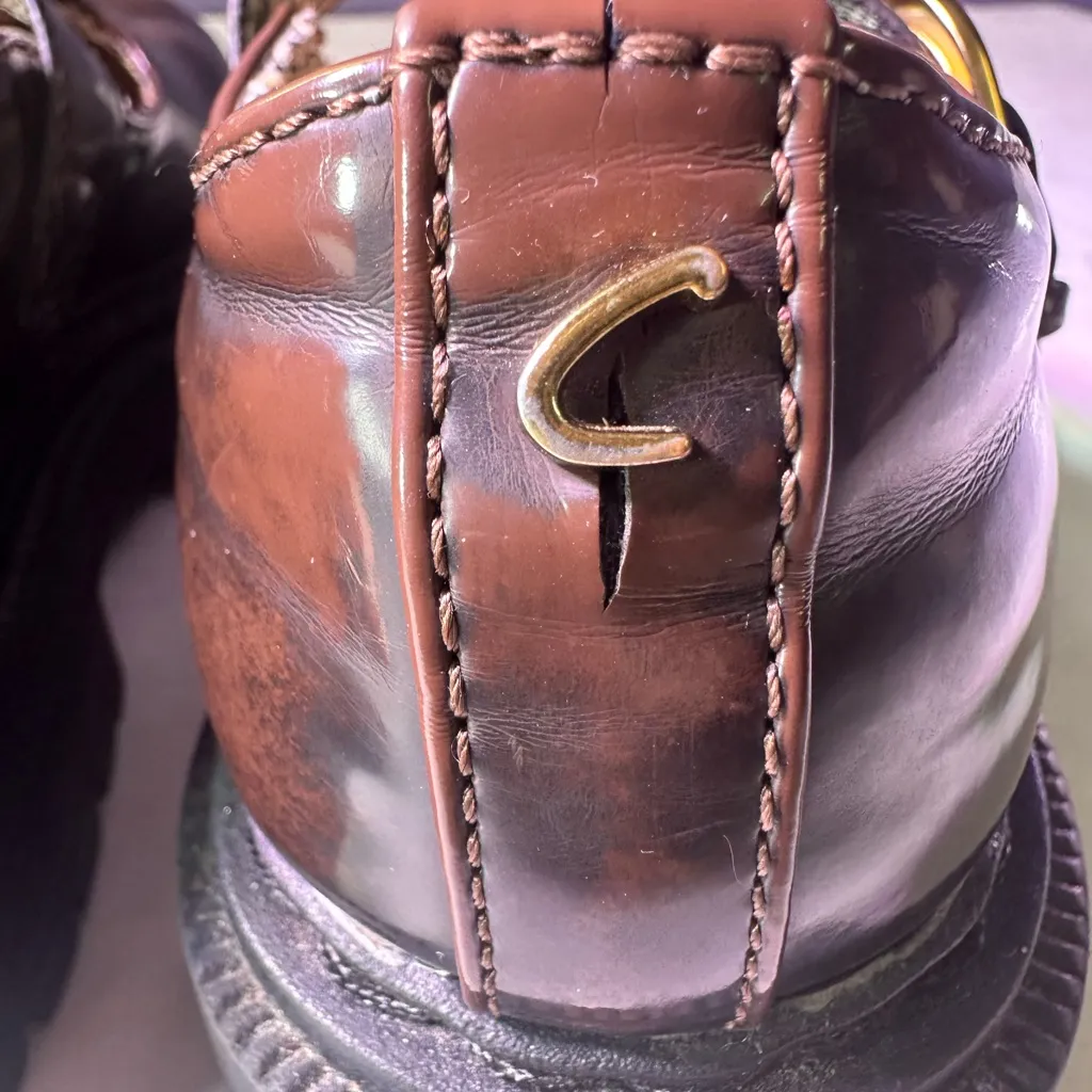 Sam Edelman Black Platform Shoes with Gold Buckle - Image 12