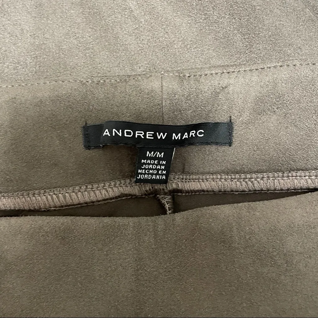 Andrew Marc Faux Suede Leggings GUC Front Seams - Image 6