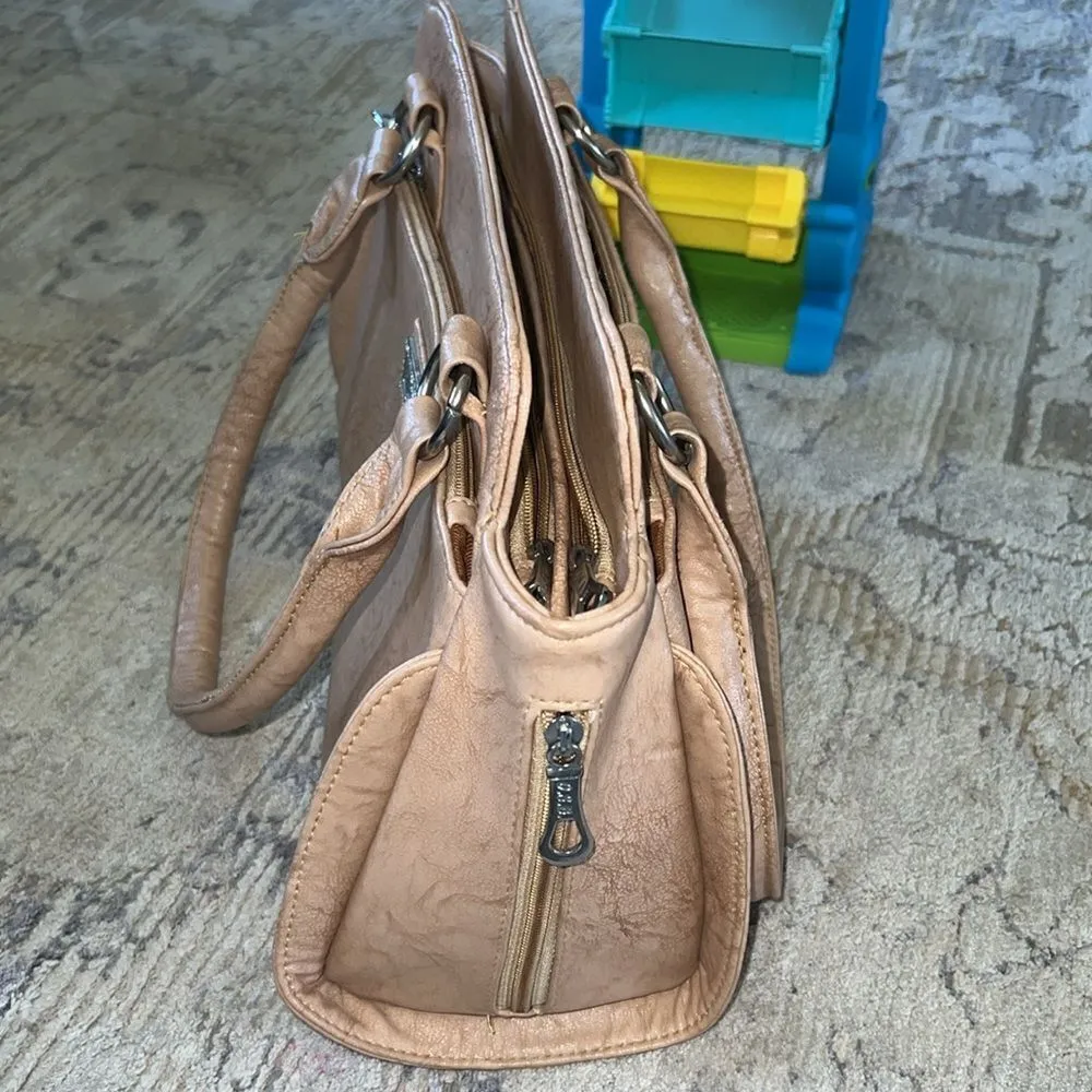 Women’s satchel bag, EUC Tan - Image 2