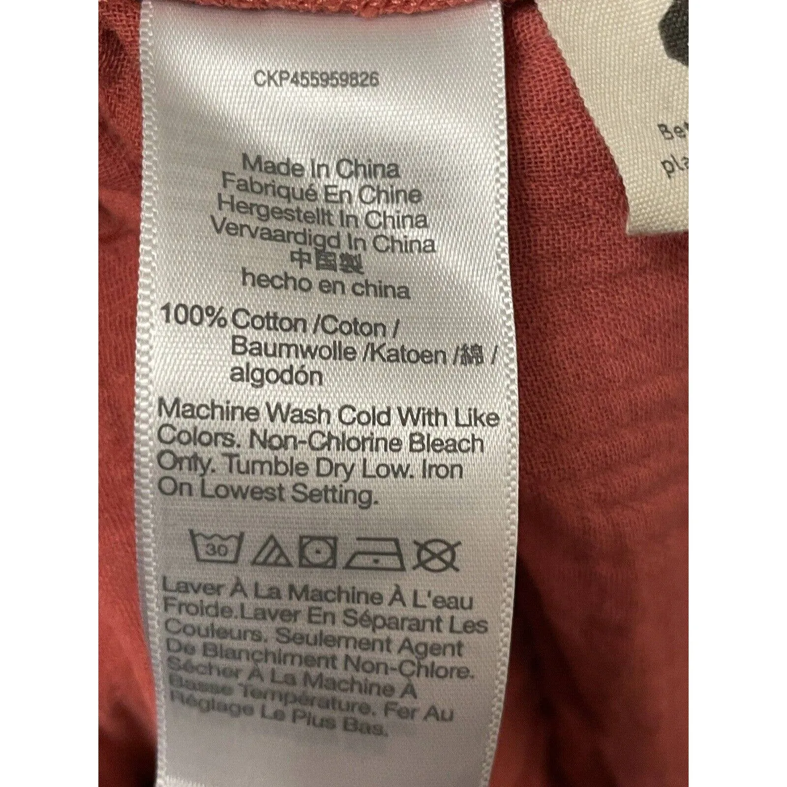 Madewell Lightspun Colette Mini Gauze Size 12‎ Orange Terracotta Tiered V-neck - Image 8