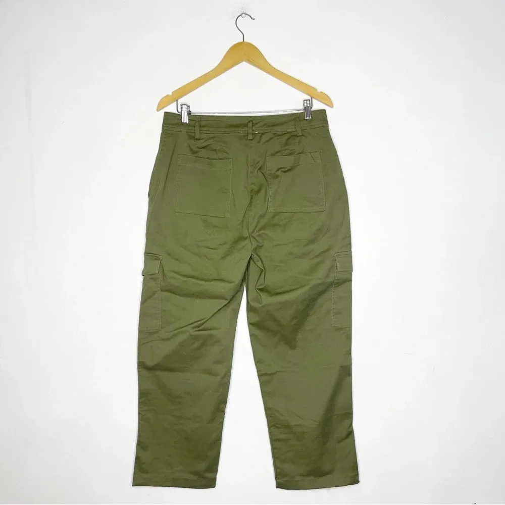 Jason Wu Green Cargo Straight Pants Women's Size Medium - Image 2