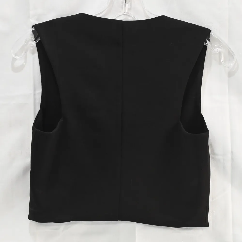Necessary Clothing Black Crop Tank Size S - Image 2