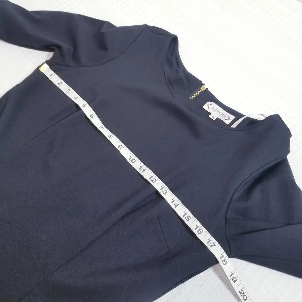 NANETTE Nanette Lepore Black Bell Sleeves Sheath Dress - Image 4