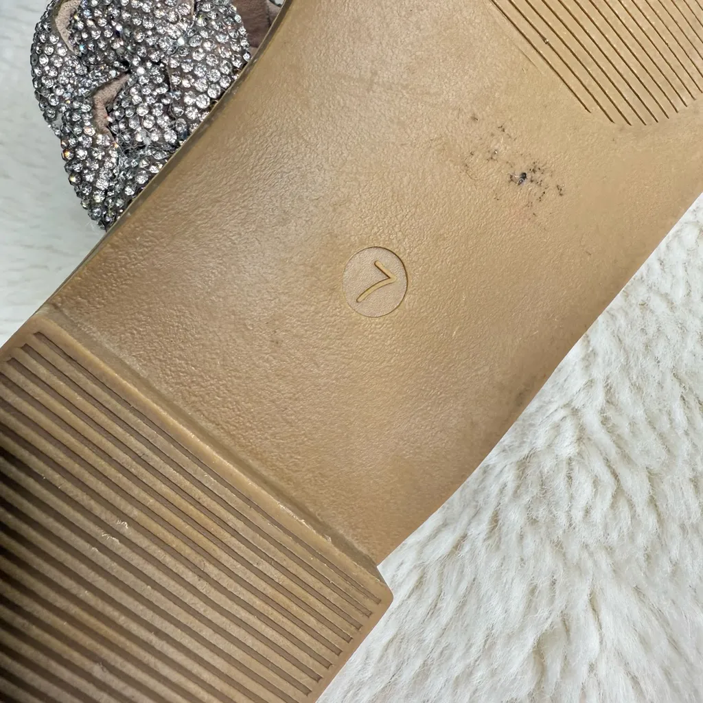 Cape Robbin Silver Beaded Sandals - Image 6