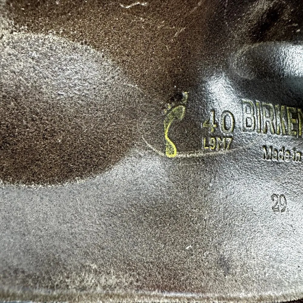 Birkenstock Florida Soft Footbed Sandals Three Straps Slip On Leather Brown 9 - Image 7