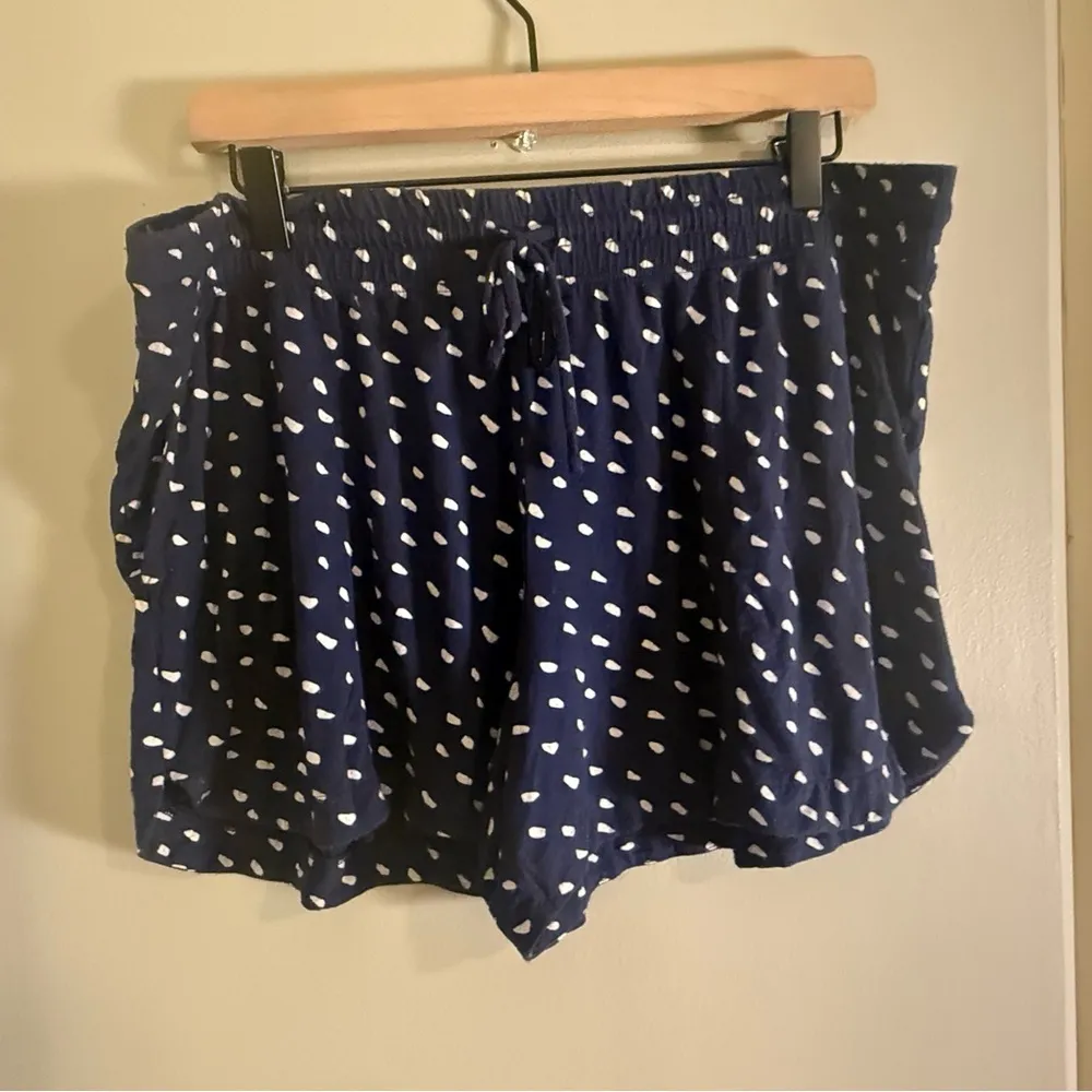 Soma Intimates Navy White Dot Lounge Sleep Shorts Size Large - Image 9