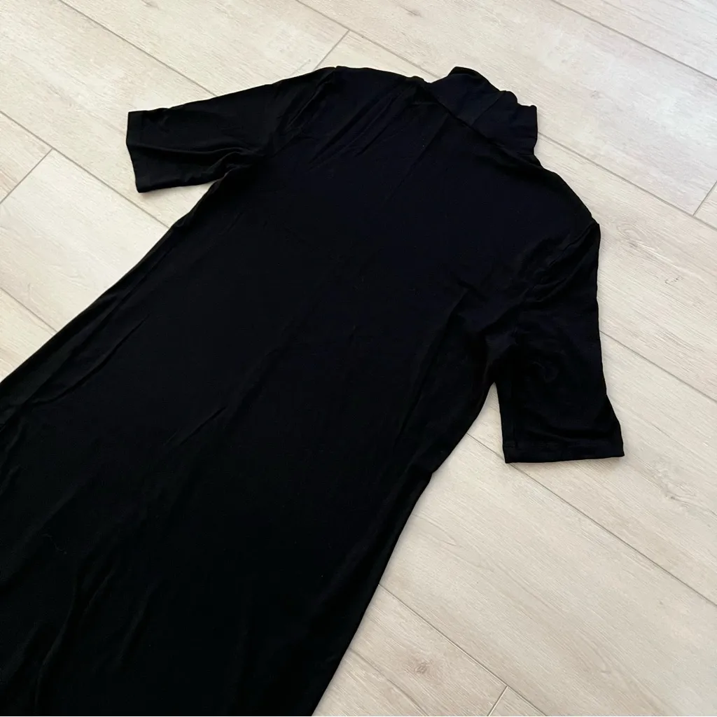 Vintage Lauren Ralph Lauren Mock Neck Rayon Blend Maxi Dress Size Large - Image 5