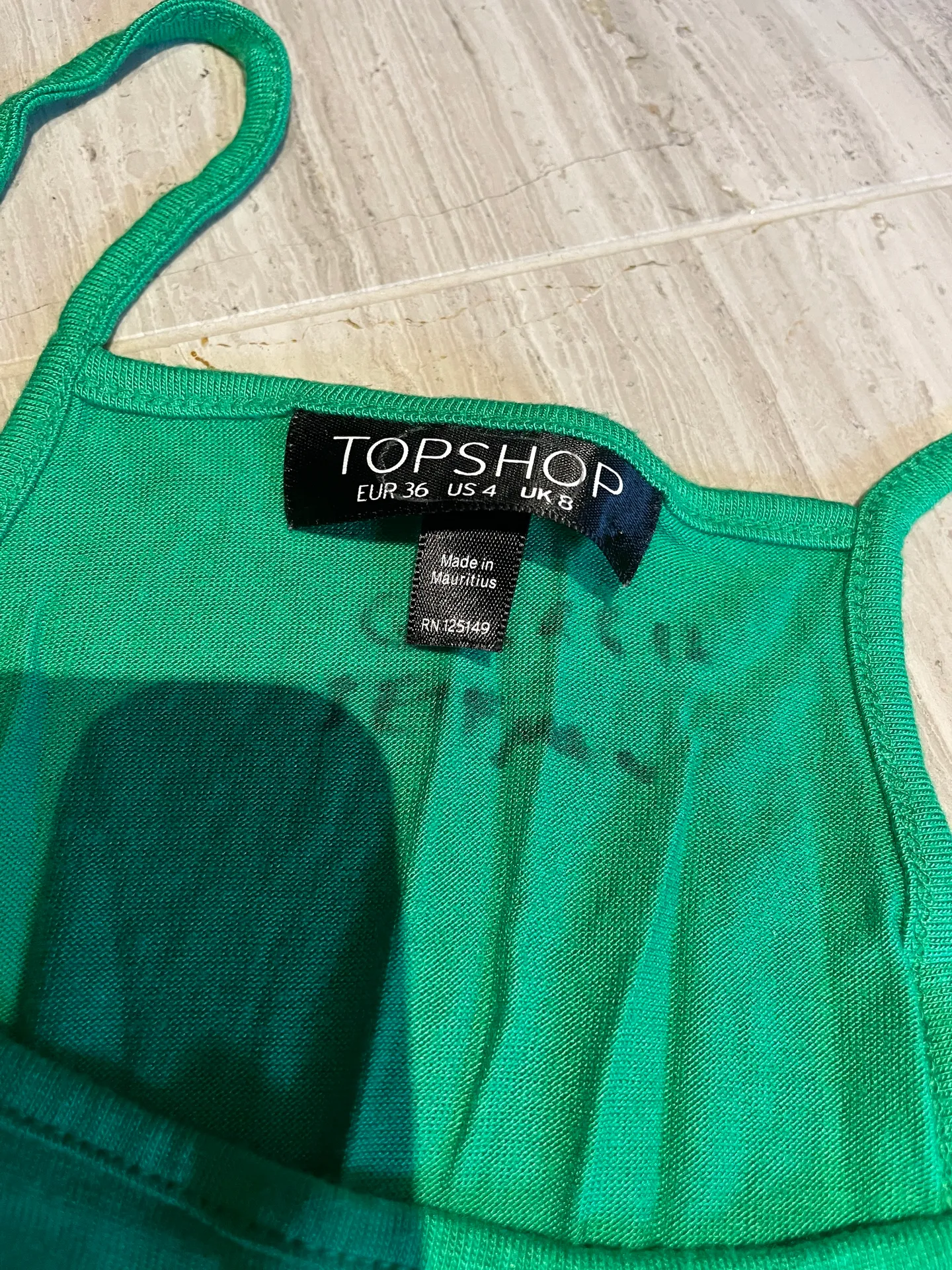Green Crop Cami Tank Top - Image 5