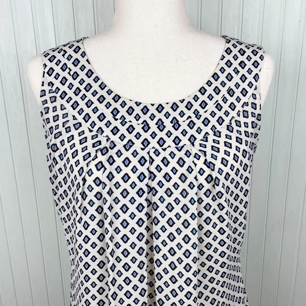 CAbi 3272 Cleo Tunic Tank Sleeveless Printed Scoop Neck Blouse Size Small Career - Image 4