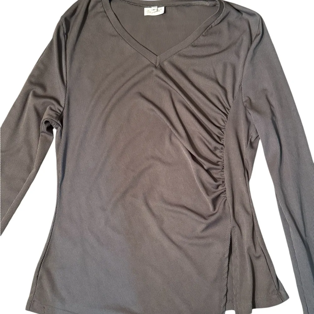 SOLDxxxxxxxxxxxxChic Gray Relaxed Fit Pantsuit Size XL - Image 2