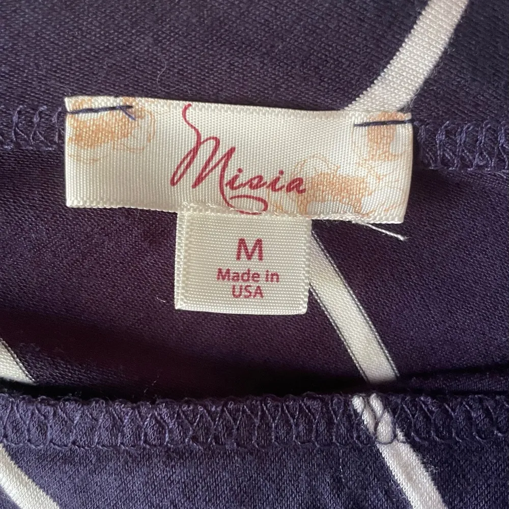 Women's Navy and White Striped Nautical Festival Maxi Skirt Size M - Image 5