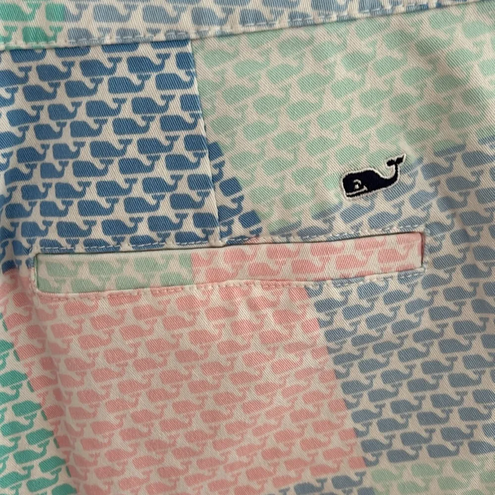 Vineyard Vines For Target Pastel Patchwork Shorts sz 4 Blue - Image 5