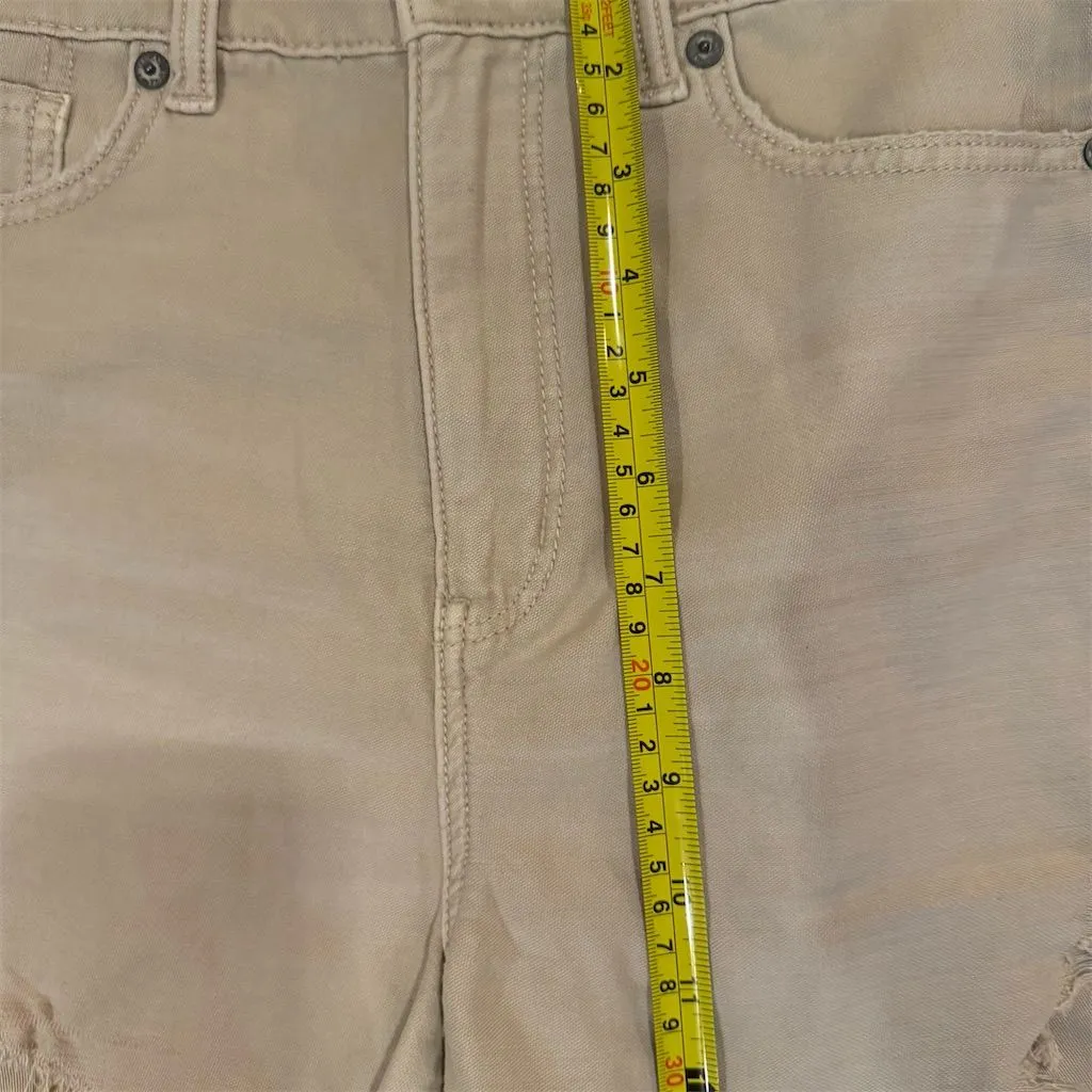 American Eagle Women's Highest Rise Mom Shorts Beige Size 4 Casual Tan - Image 4