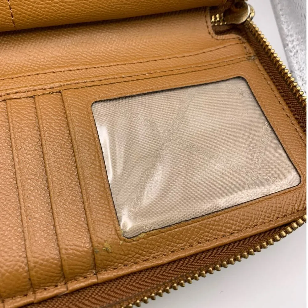 Michael Kors Brown Zip Around Wallet - Image 8