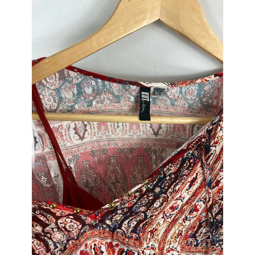 Kut from the Kloth Boho Printed Dress Size 4 - Image 5