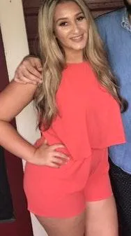 Boutique Orange Romper - Image 2