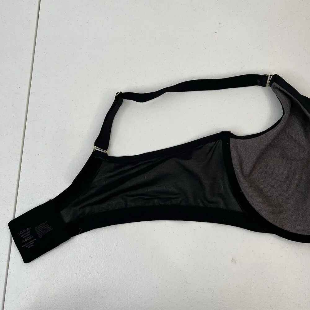 Soma 44DD Bra Unbelievable Minimizer Underwire Sheer Black Unlined Lightweight Size undefined - Image 11