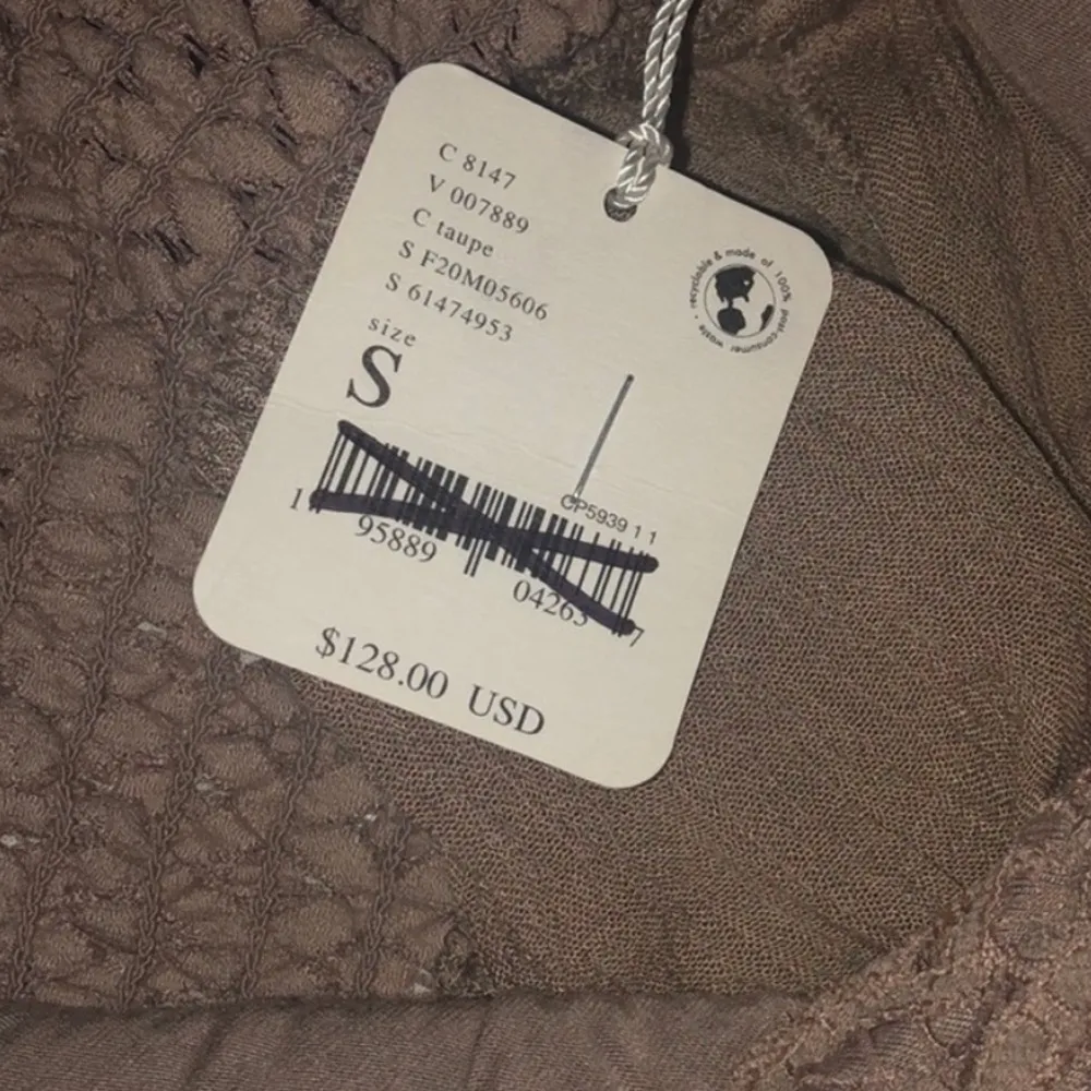 Free People Adella Corset‎ dress in Taupe  size Small NWT - Image 8