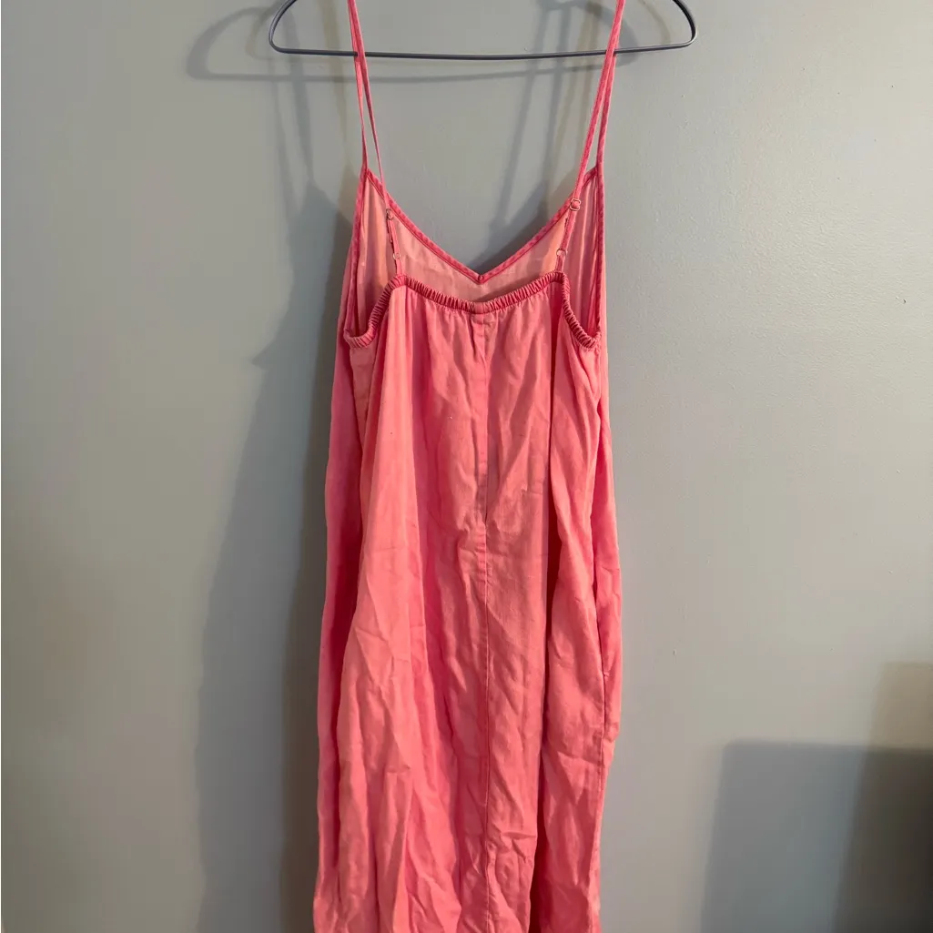 GAP NWT ankle length pink dress naturally soft size L Size L - Image 5