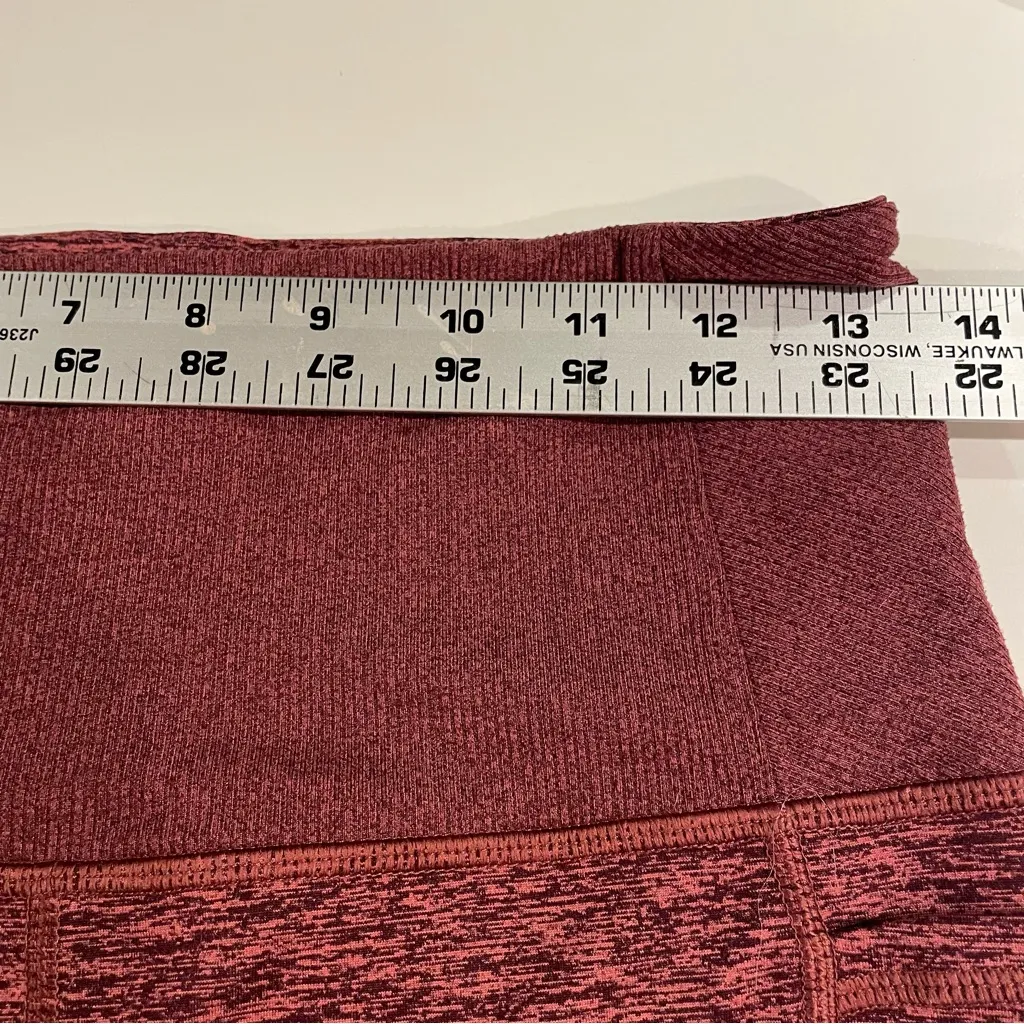 Athleta Women’s Exhale Heel Tight Stash Pocket Softluxe Size M Burgundy - Image 7